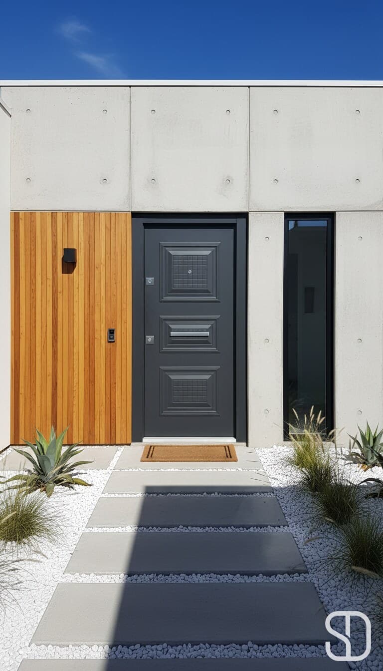 Graphite Modern Panel Door