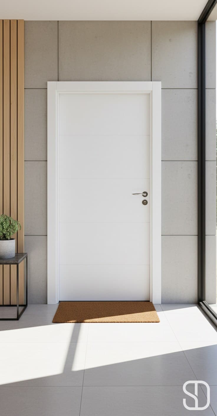 Minimal White Flush Door