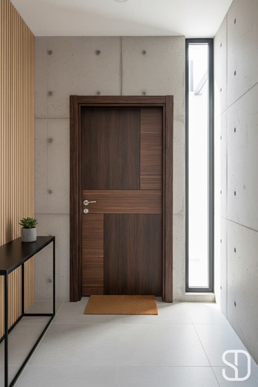 Walnut Grid Interior Door