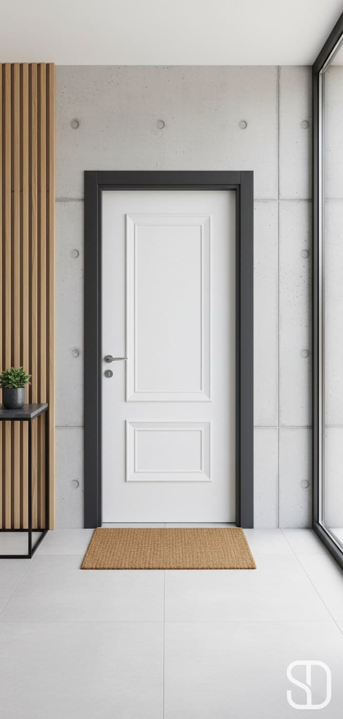 White Classic Trim Door