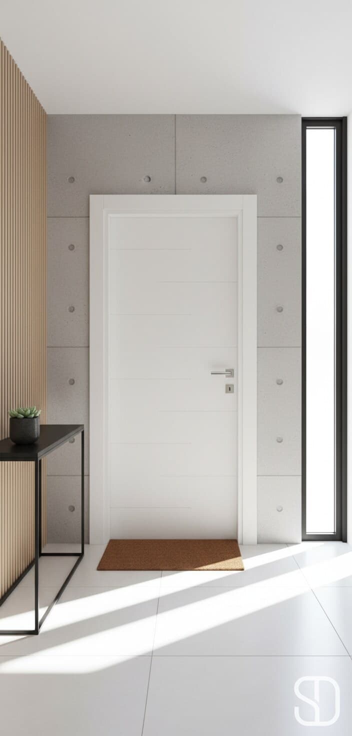 White Sleek Panel Door